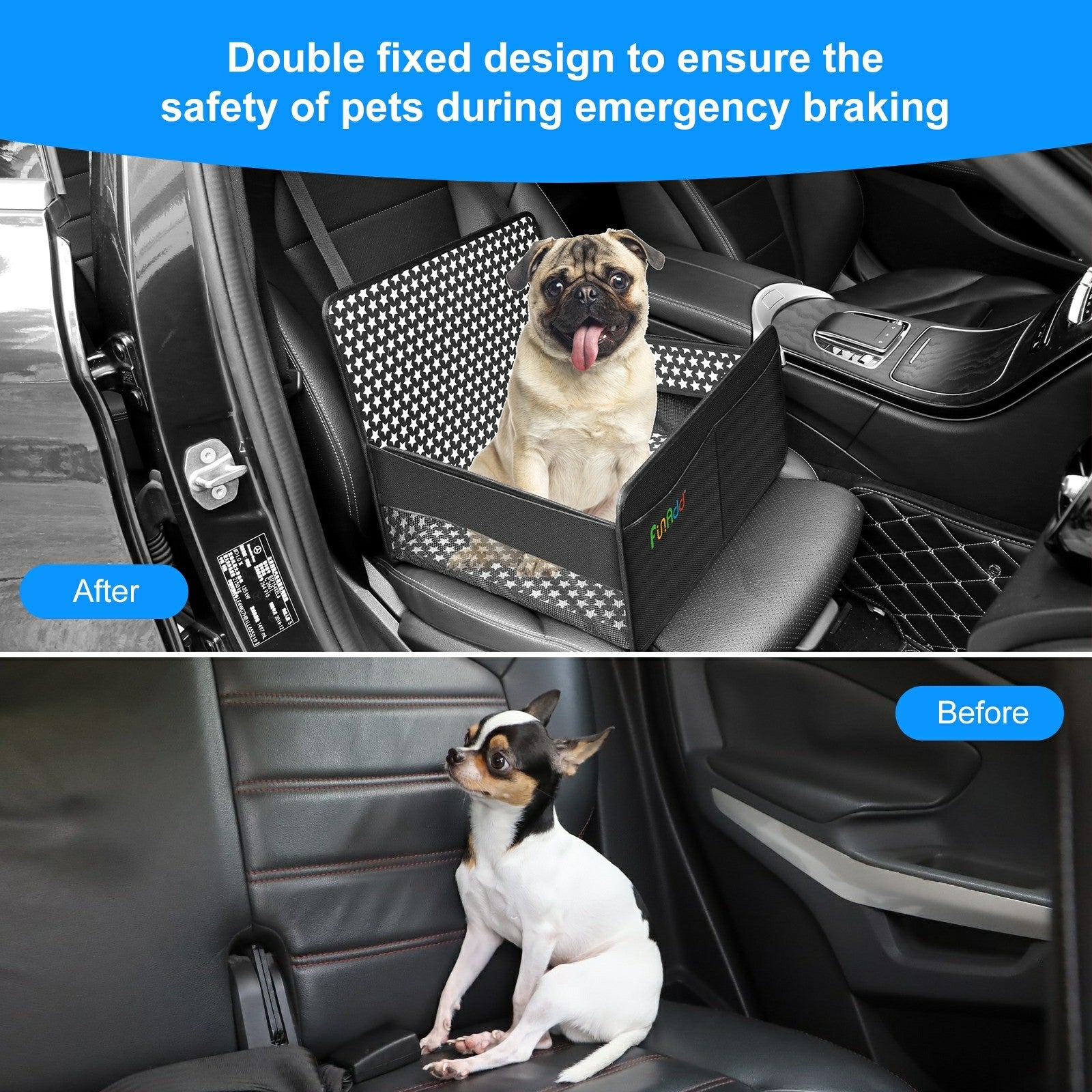 FUNADD FA2003 Anti-dirt Car Trip Pet Safety Seat Breathable Dog Cat Nest FUNADD FA2003 Anti-dirt Car Trip Pet Safety Seat Breathable Dog Cat Nest